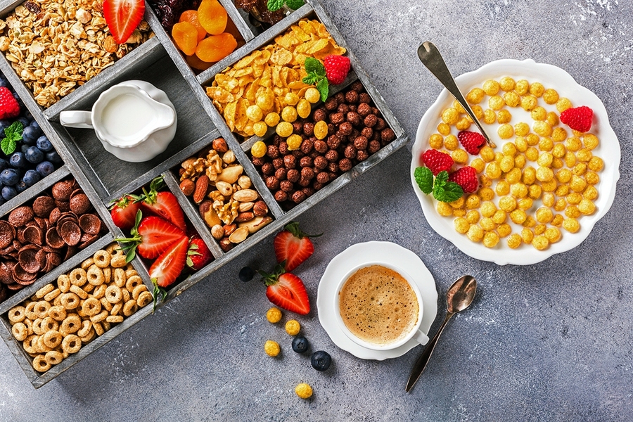 منتجات الحبوب والوجبات السريعة التحضير